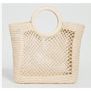 LSpace Woven Raffia Tote Bag Purse Resort Boho Beach